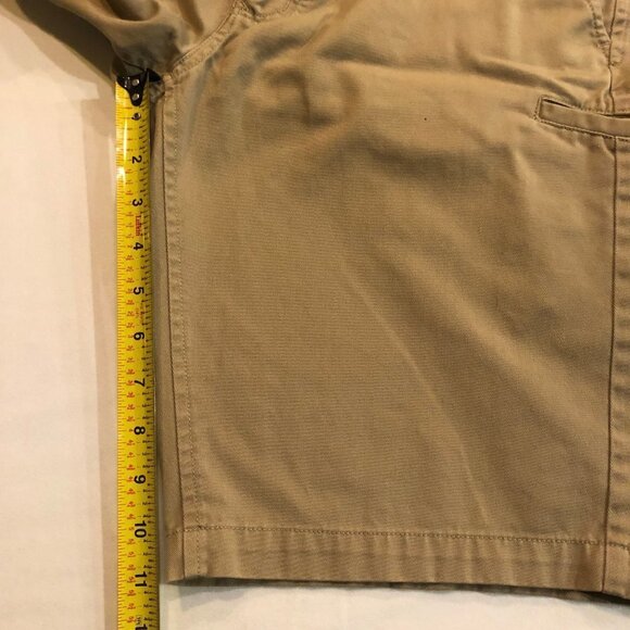 FOX Racing Taupe Flat Front Bermuda Shorts Size 32 - Picture 10 of 11